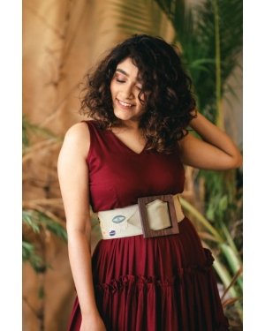 Scrabble! Handcrafted embroidered belt