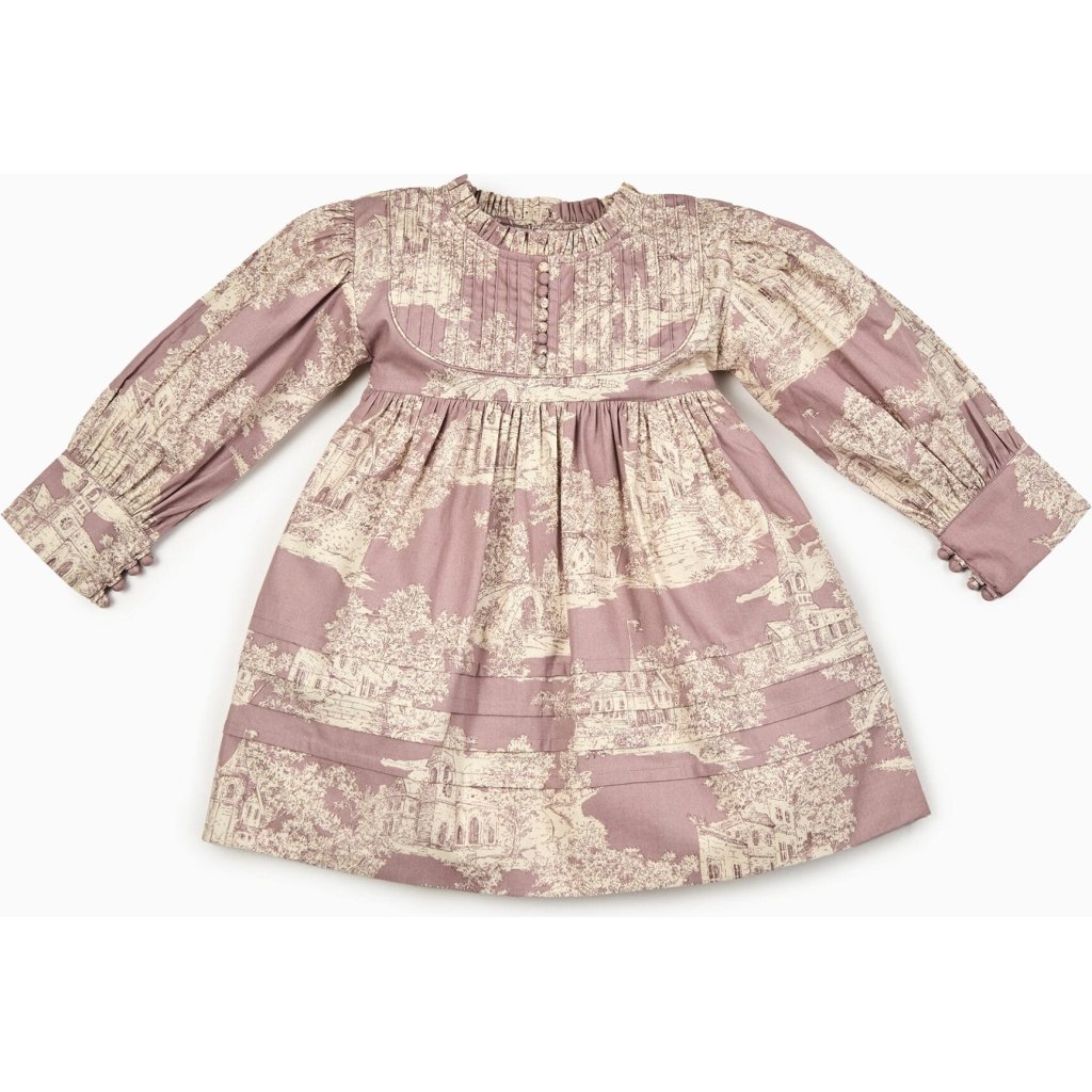 French Castle Vintage Toile Pintuck