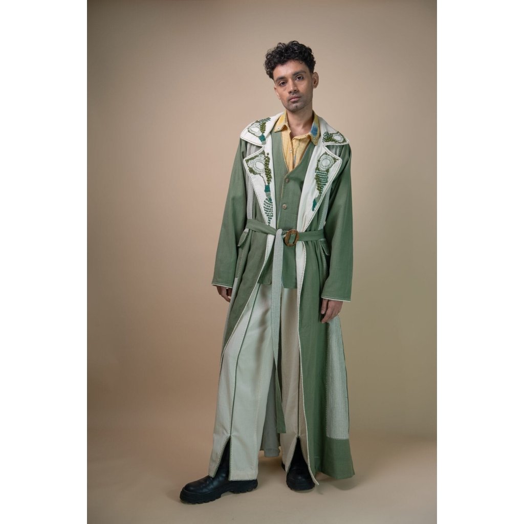 Meadows Unisex Colour Blocked Trenc