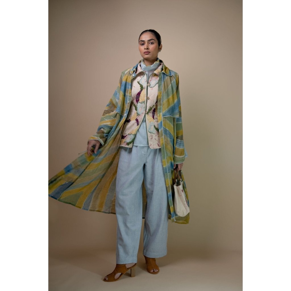 Meadows Unisex Hand Painted Trench