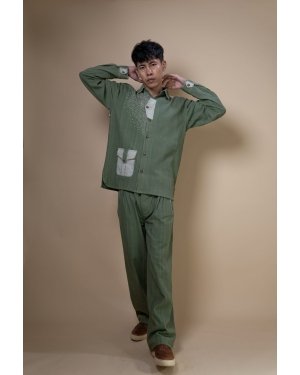 Meadows Embroidered Full Shirt