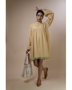 Meadows Gathered Short Dress