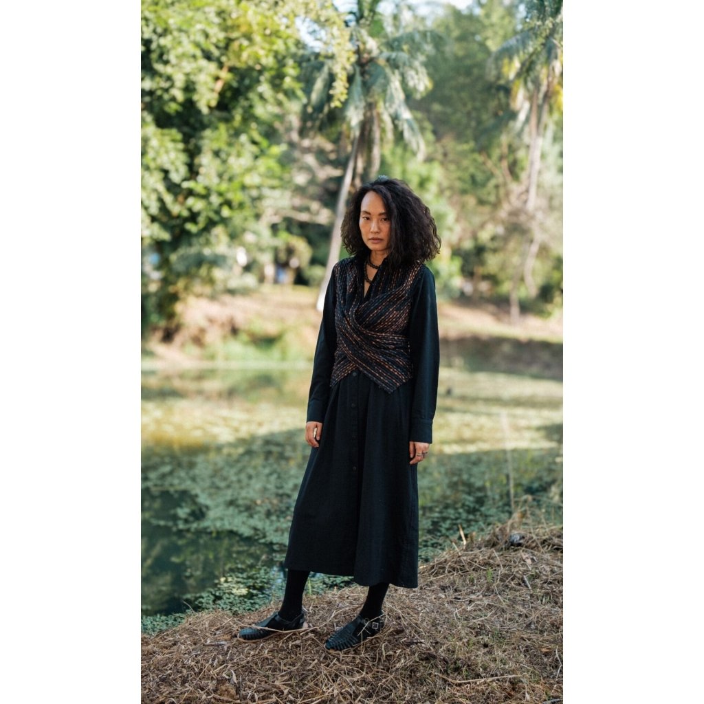 Handwoven Seattle Wrap Long Dress &