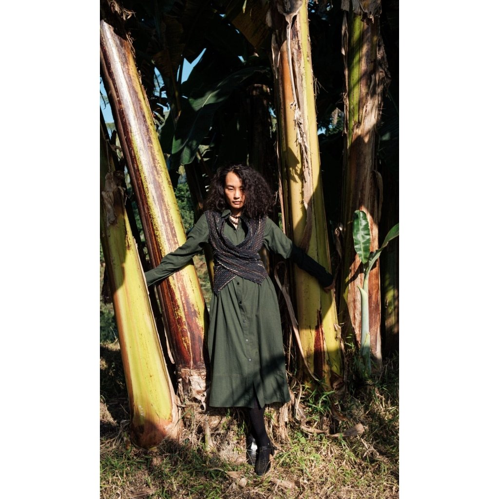 Handwoven Seattle Wrap Long Dress &