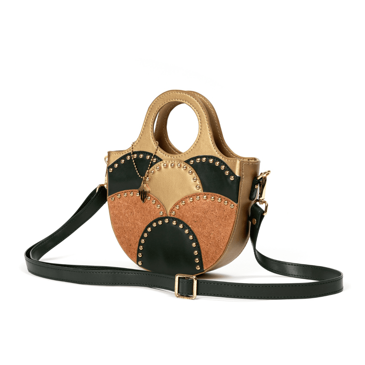 Savannah Vegan Leather Sling - Blac