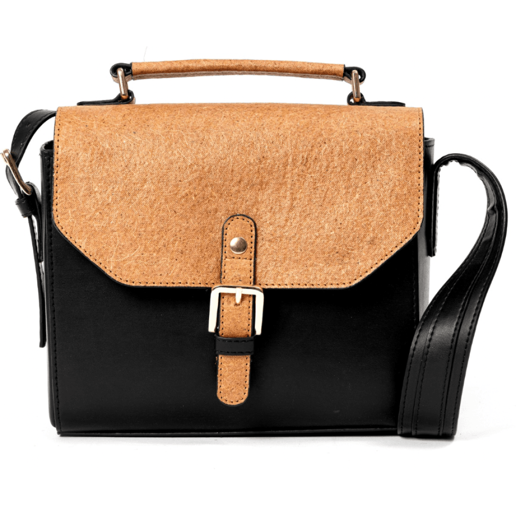 Juniper Vegan Leather Sling Bag – Black
