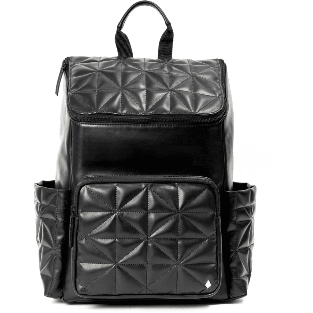 Black Noir Vegan Leather Bagpack