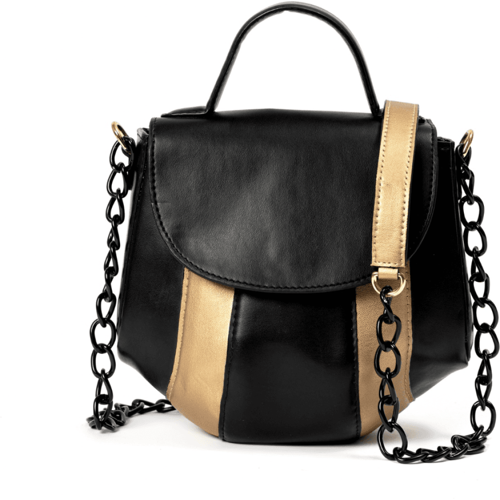 Aurora Vegan Leather Sling – Black