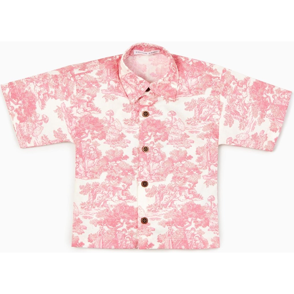 Country Toile Shirt in Red