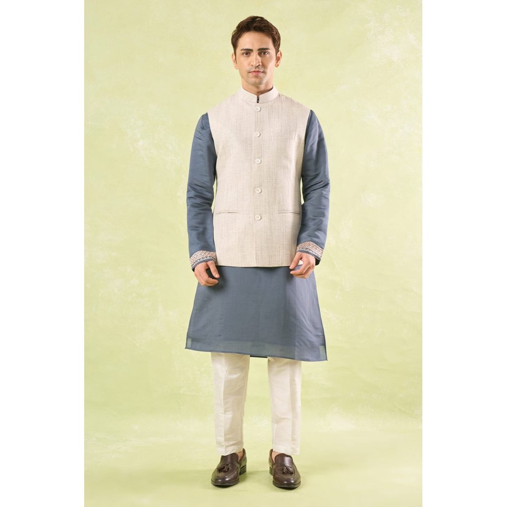 White Textured Jacket