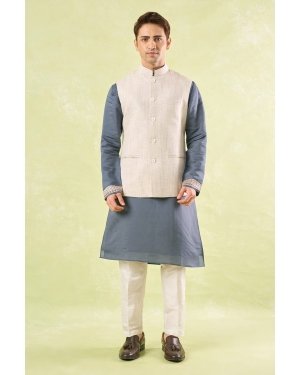 White Textured Jacket