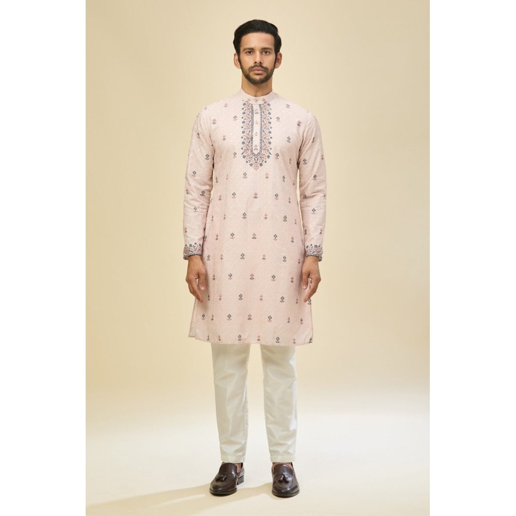 Pink Printed Kurta Set