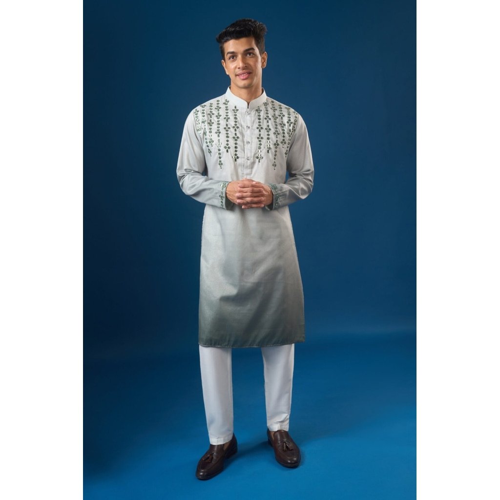 Green Ombre Kurta Set