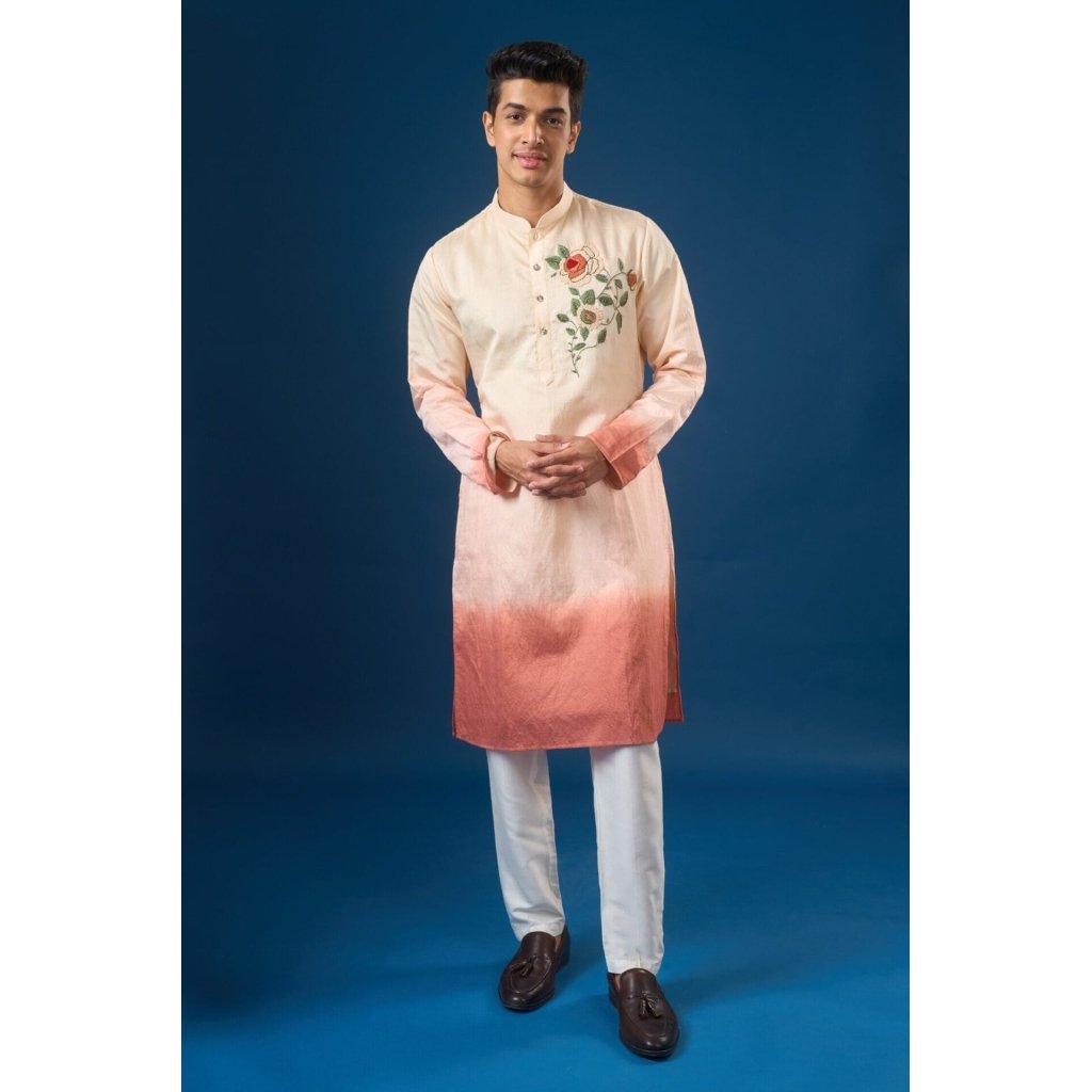 Pink Ombre Kurta Set