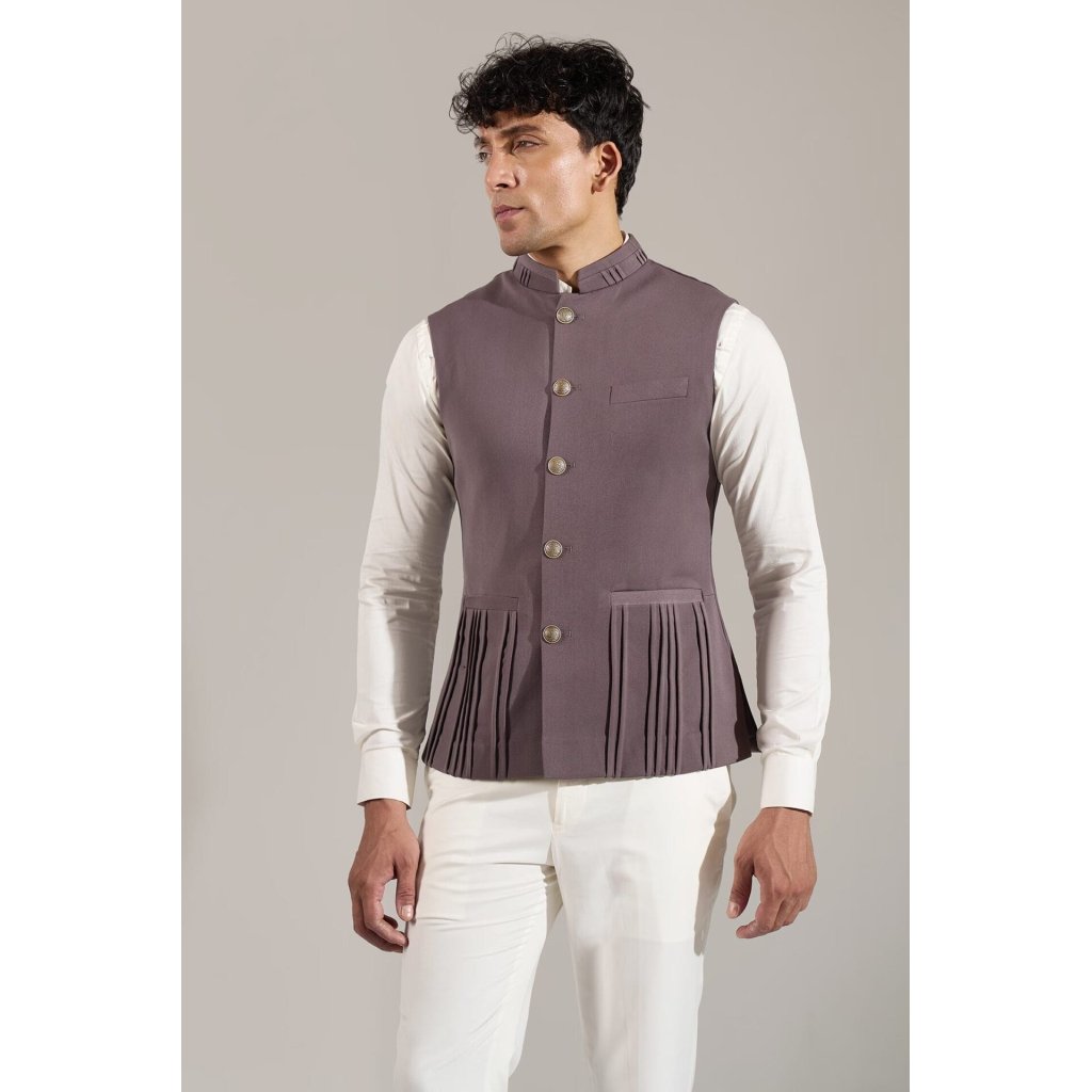 Grey Pinktuck Jacket