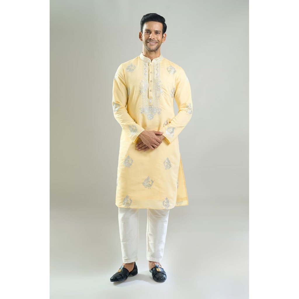 Yellow Embroidered Kurta Set