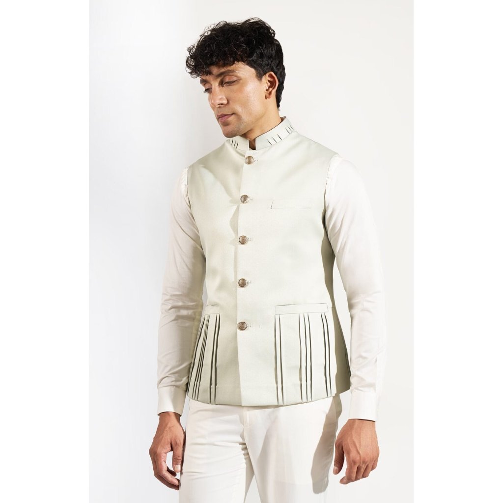 Pista Green Pinktuck Jacket