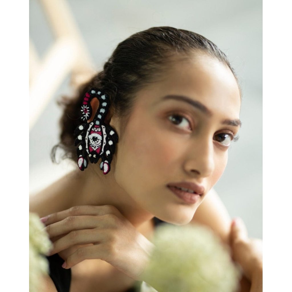 Damn! Handmade scorpio earrings
