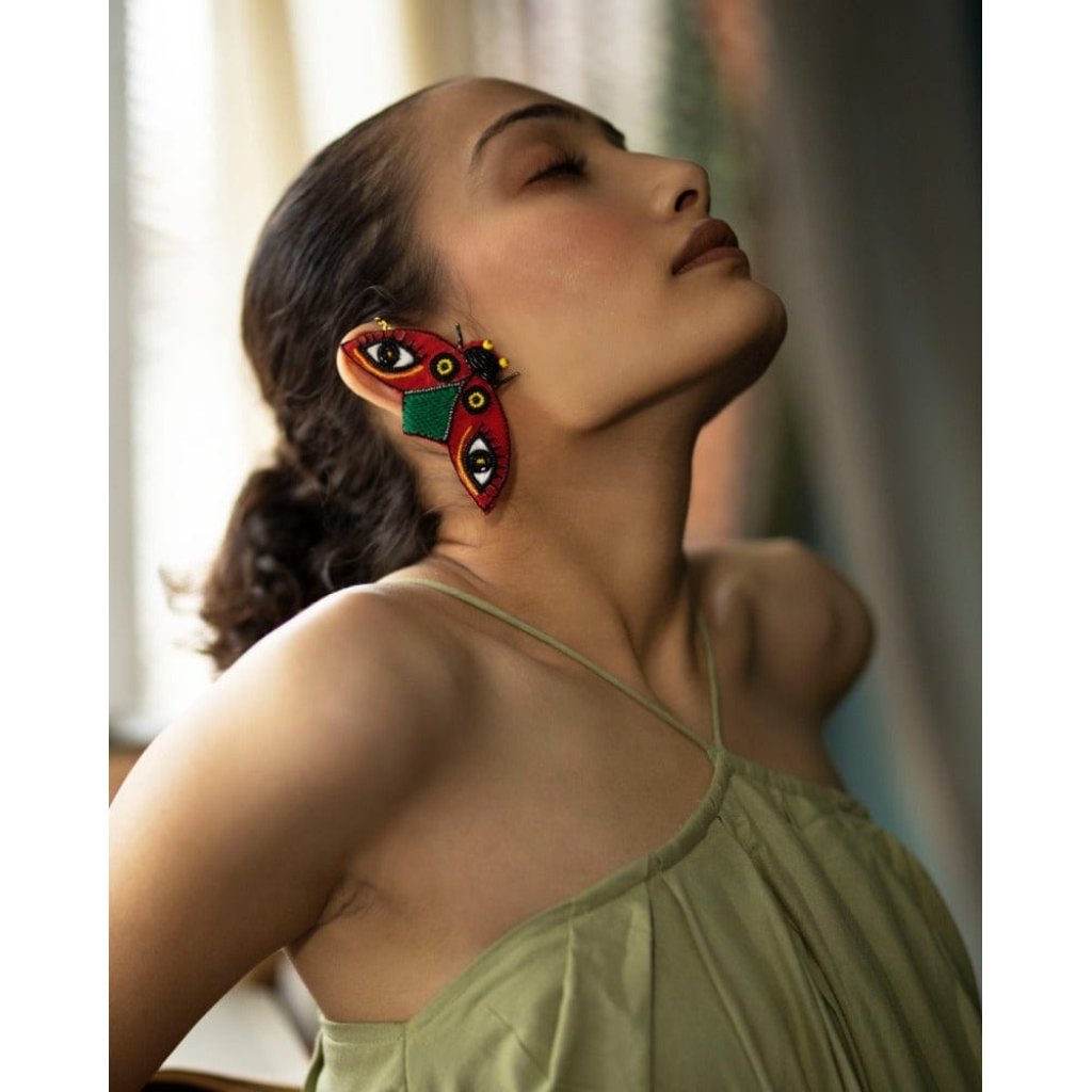 What The Bug!! Handmade ladybug ear