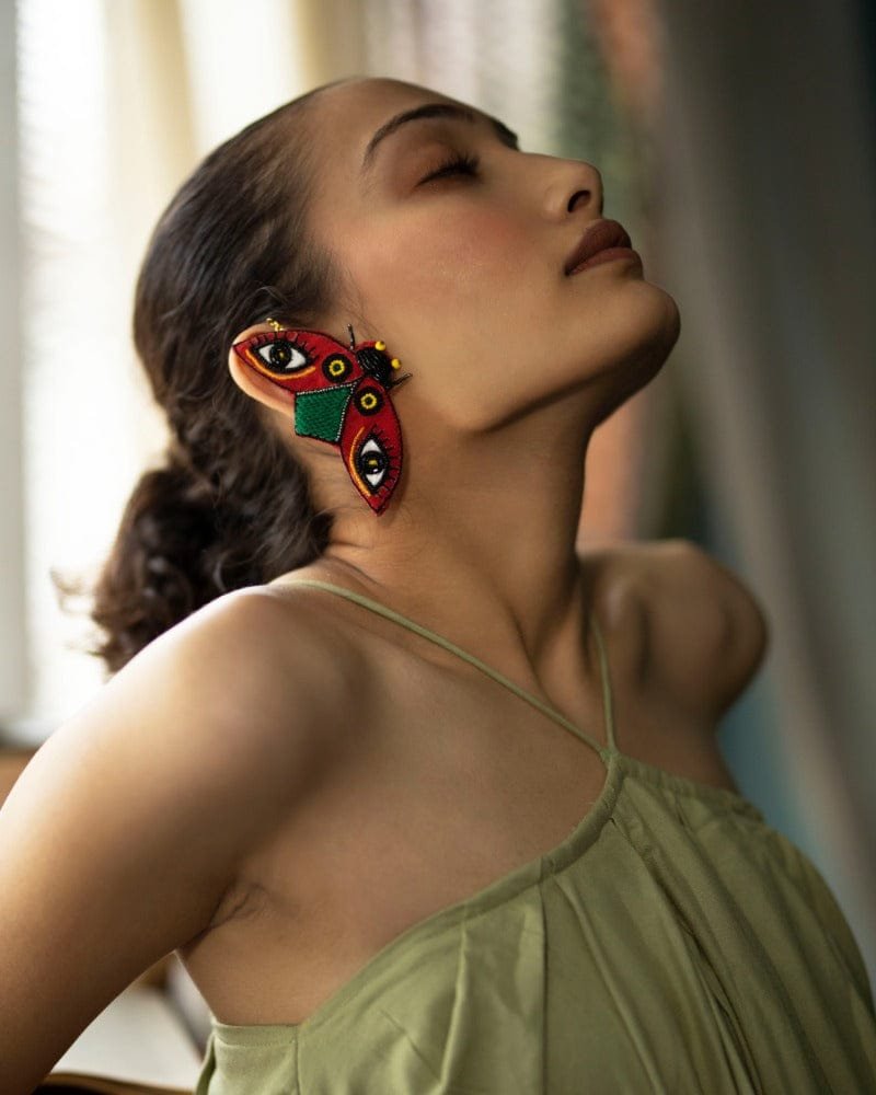 What The Bug!! Handmade ladybug earrings