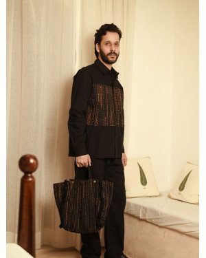 Upcycled Handwoven Hunza Shirt - Copper