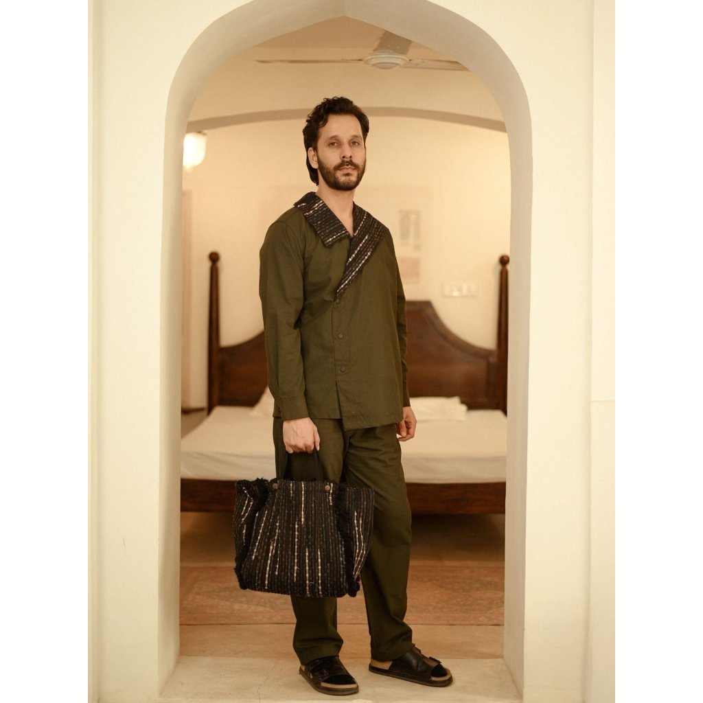 Upcycled Handwoven Arrow Collar Set