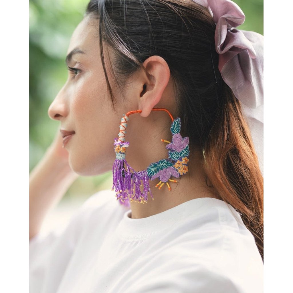 Urmila!! Handcrafted floral embroid