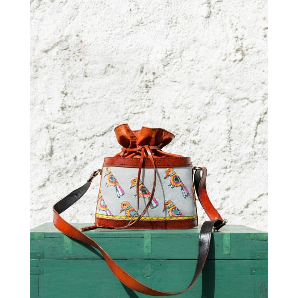Rasna! Handmade potli leather bag