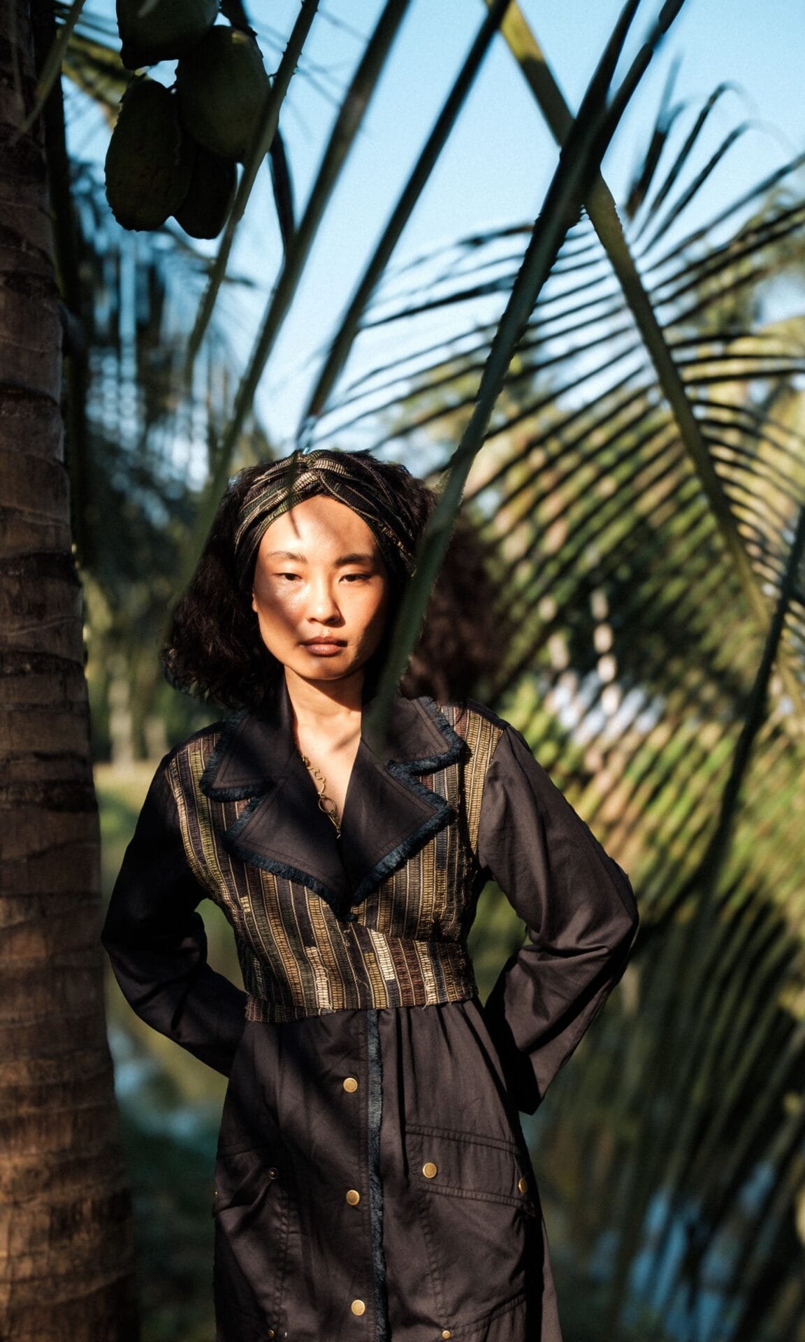 Upcycled Copenhagen Trench - Black