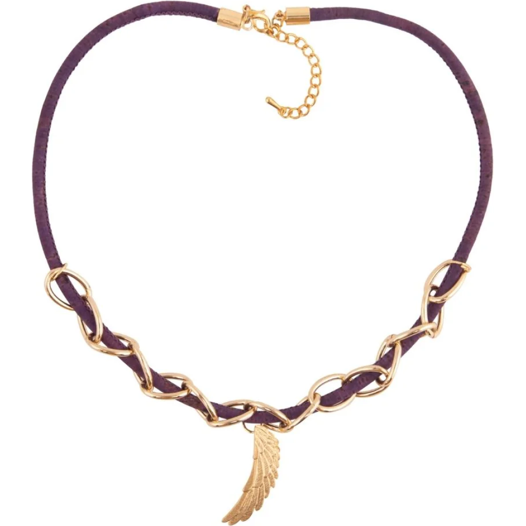 Astral Cork Necklace in Purple