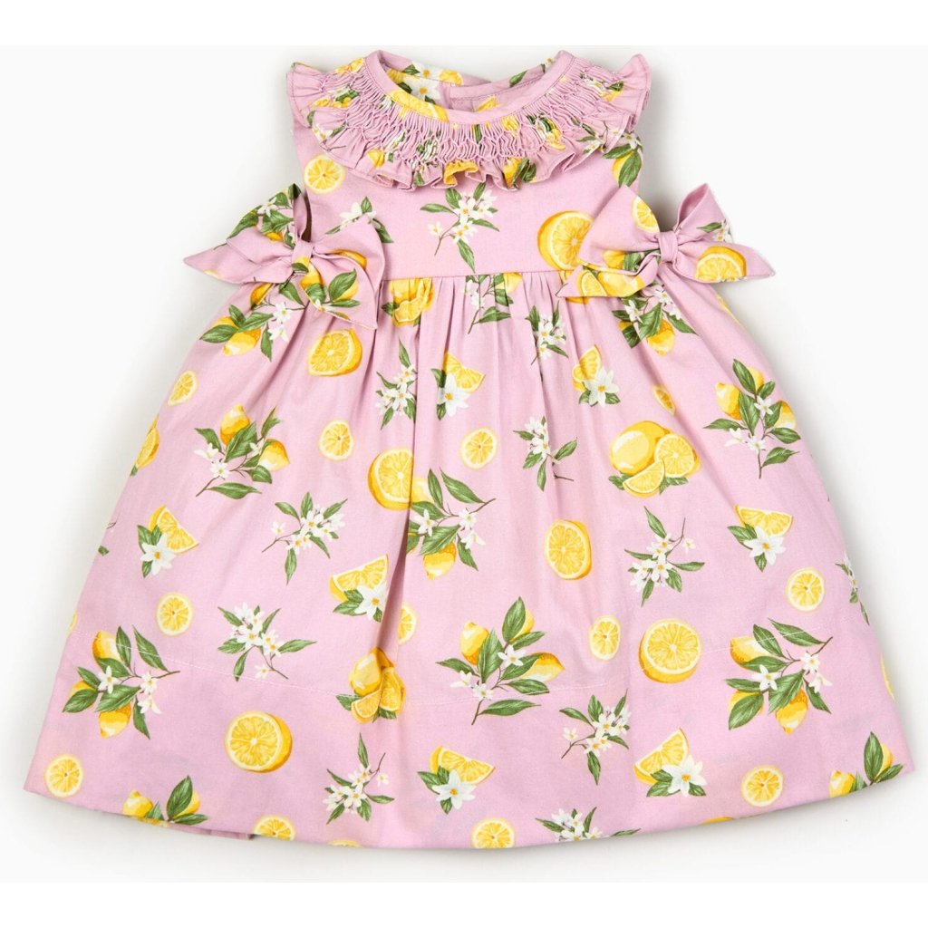 Limone Hand smock dress in Pink