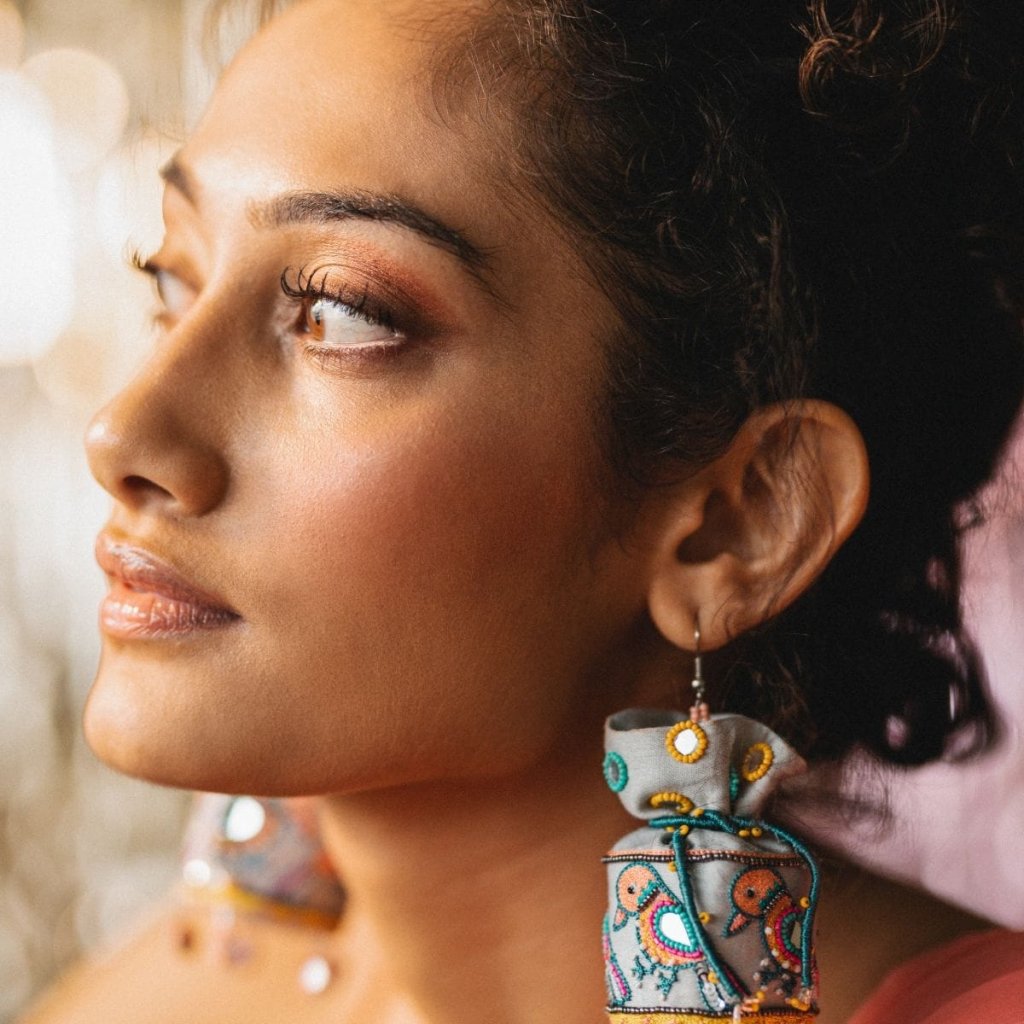 Rasna handmade potli earrings