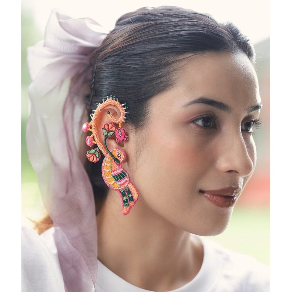 Raveena!! Handcrafted sparrow embro