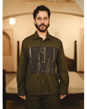 Upcycled Hunza Shirt - Green