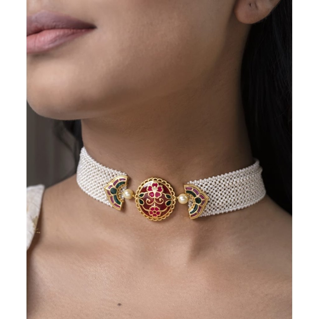 Phulkari Meher Choker