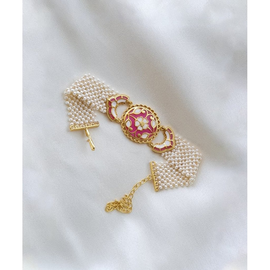 Feroza Meher Gulaabi Pearl Bracelet