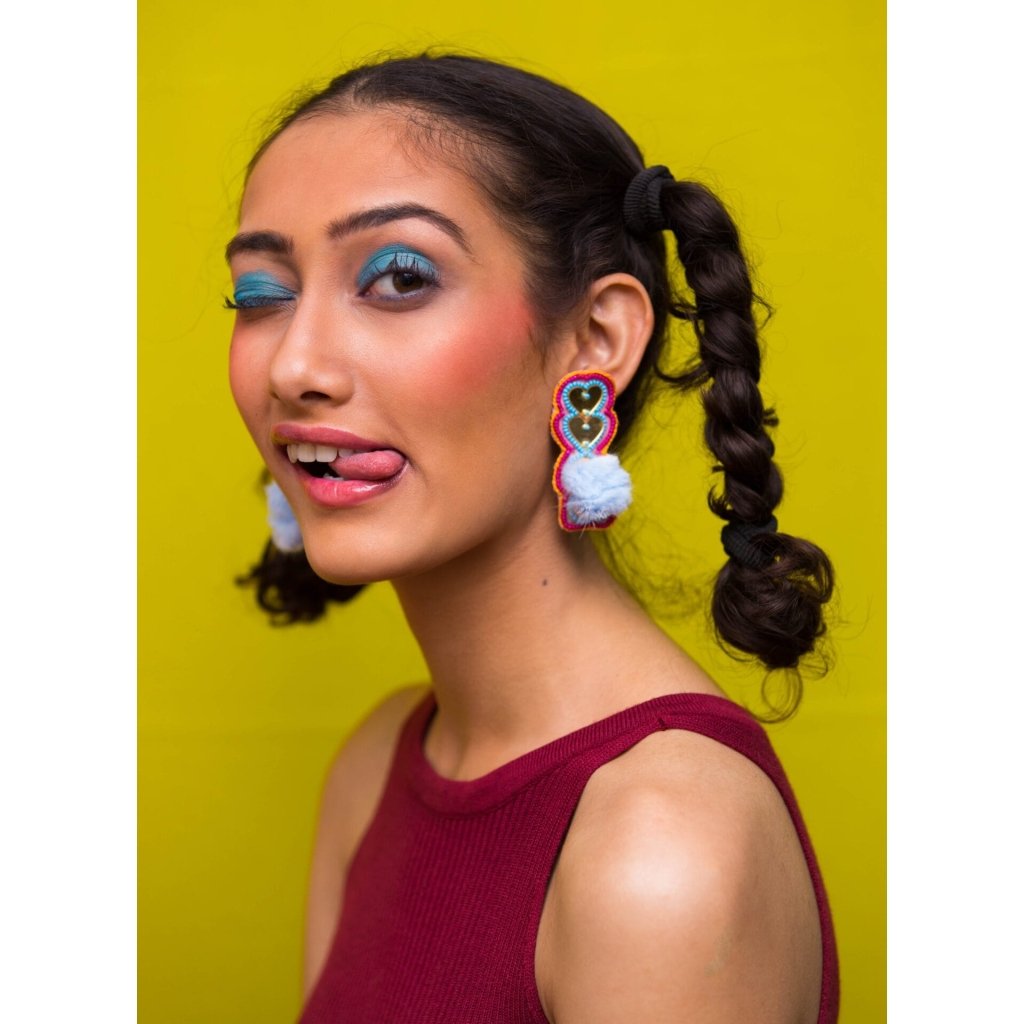 Candy Cane handmade quirky earrings