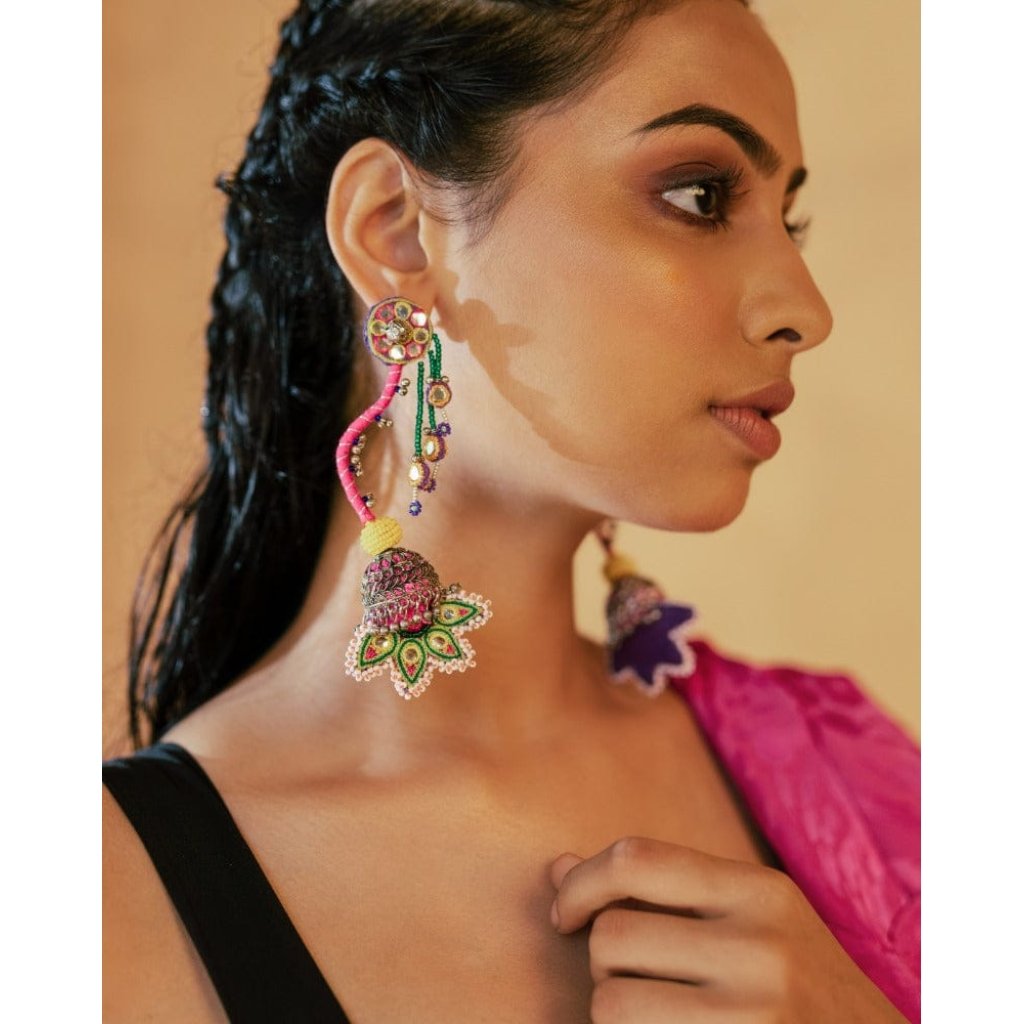 Haaiissh! Handmade traditional floral earrings