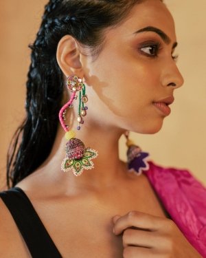 Haaiissh! Handmade traditional floral earrings