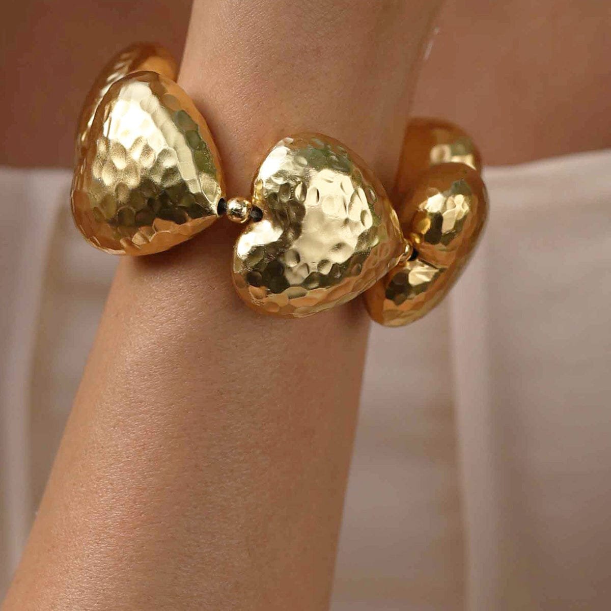 Medallion Serpent Heart Bracelet for Women & Girls - 22KT Gold Plated Premium Brass Jewelry, Elegant Gift for Her, Lightweight Fashion Accessory, Daily Wear Statement Bracelet