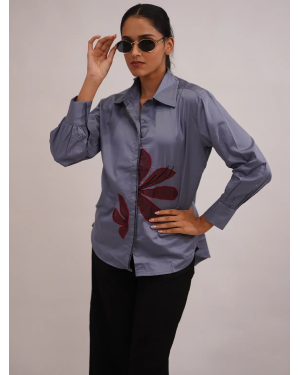 Azure Bloom Shirt