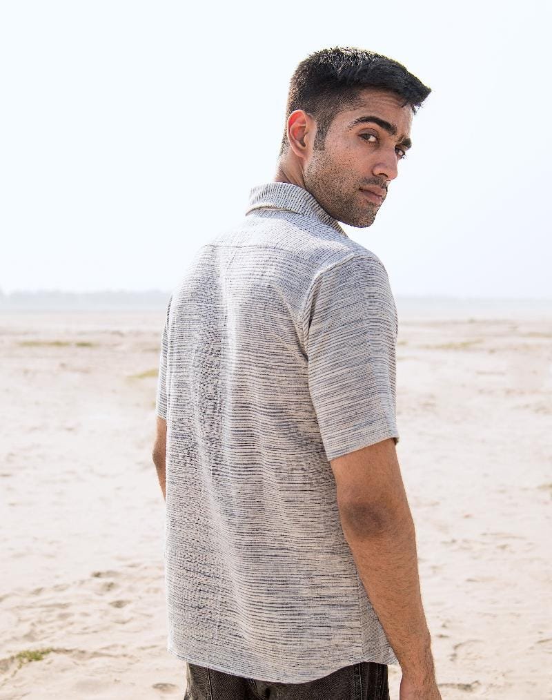 Misty Morning Handwoven Cotton Shir