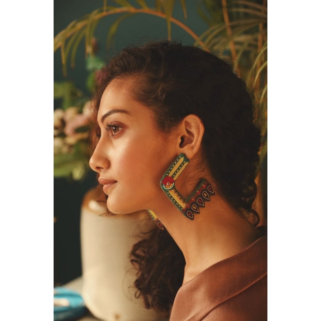 Booyah! Handmade hoop earrings