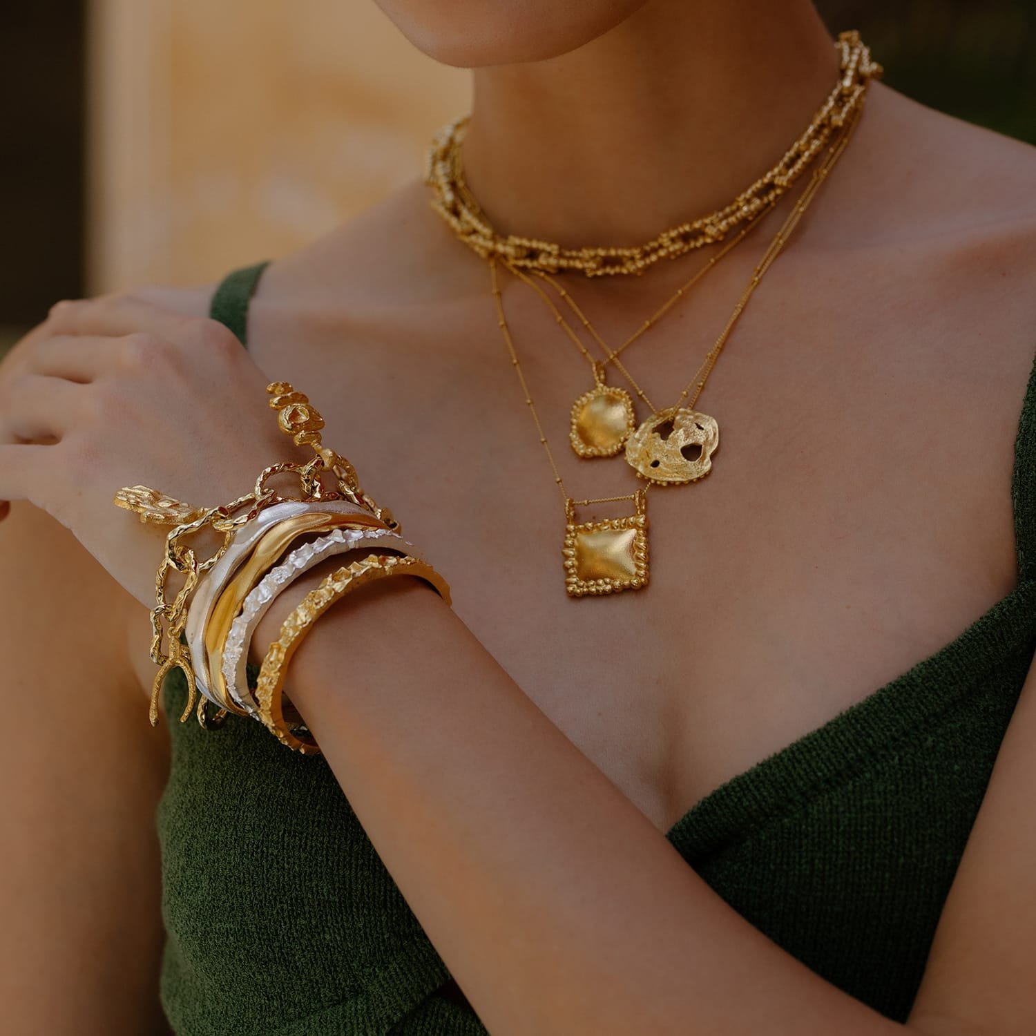 Keepsake Memorial Charm Necklace | 22KT Gold Plated Keepsake Jewelry for Loved Ones | Premium Brass Alloy Pendant