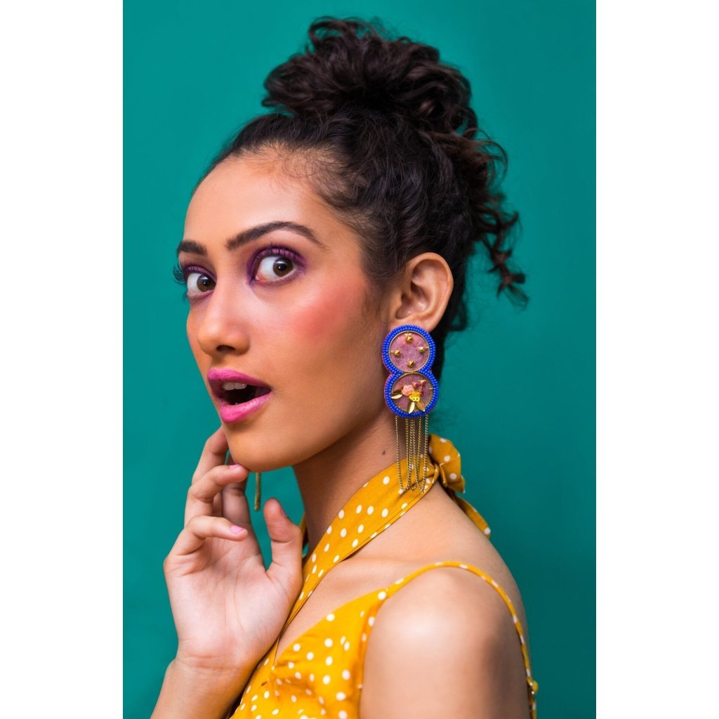 Marshmallow handmade quirky earring