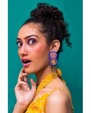 Marshmallow handmade quirky earrings