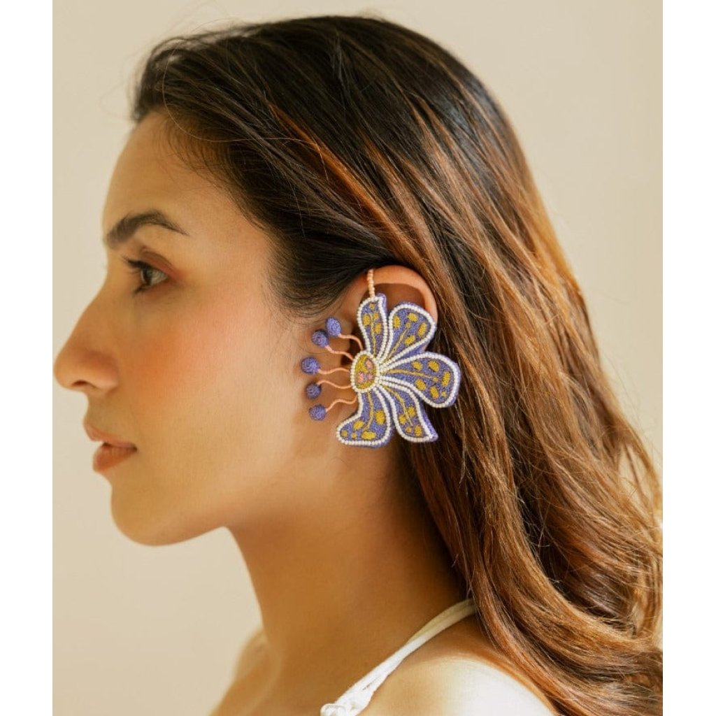 Matira handmade floral earcuffs