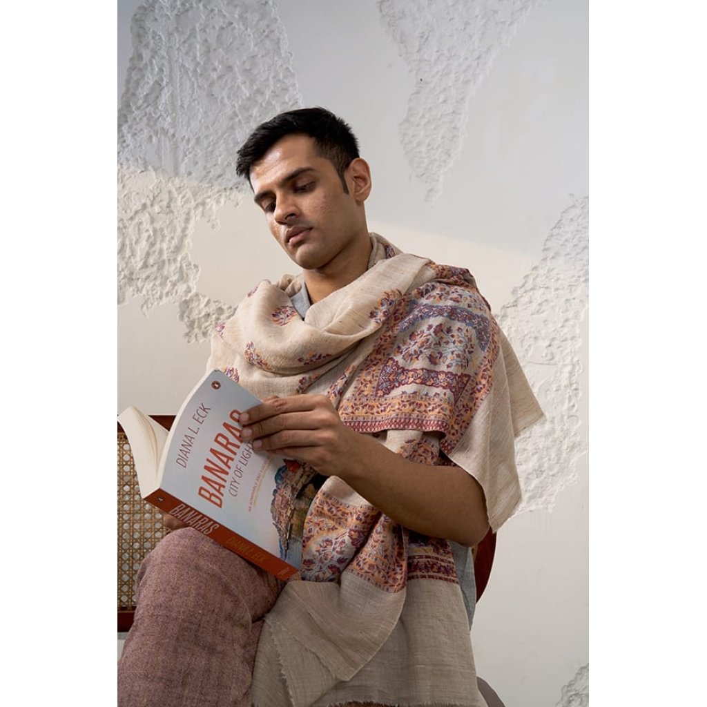 Eunoia Fine Wool Cashmere Shawl