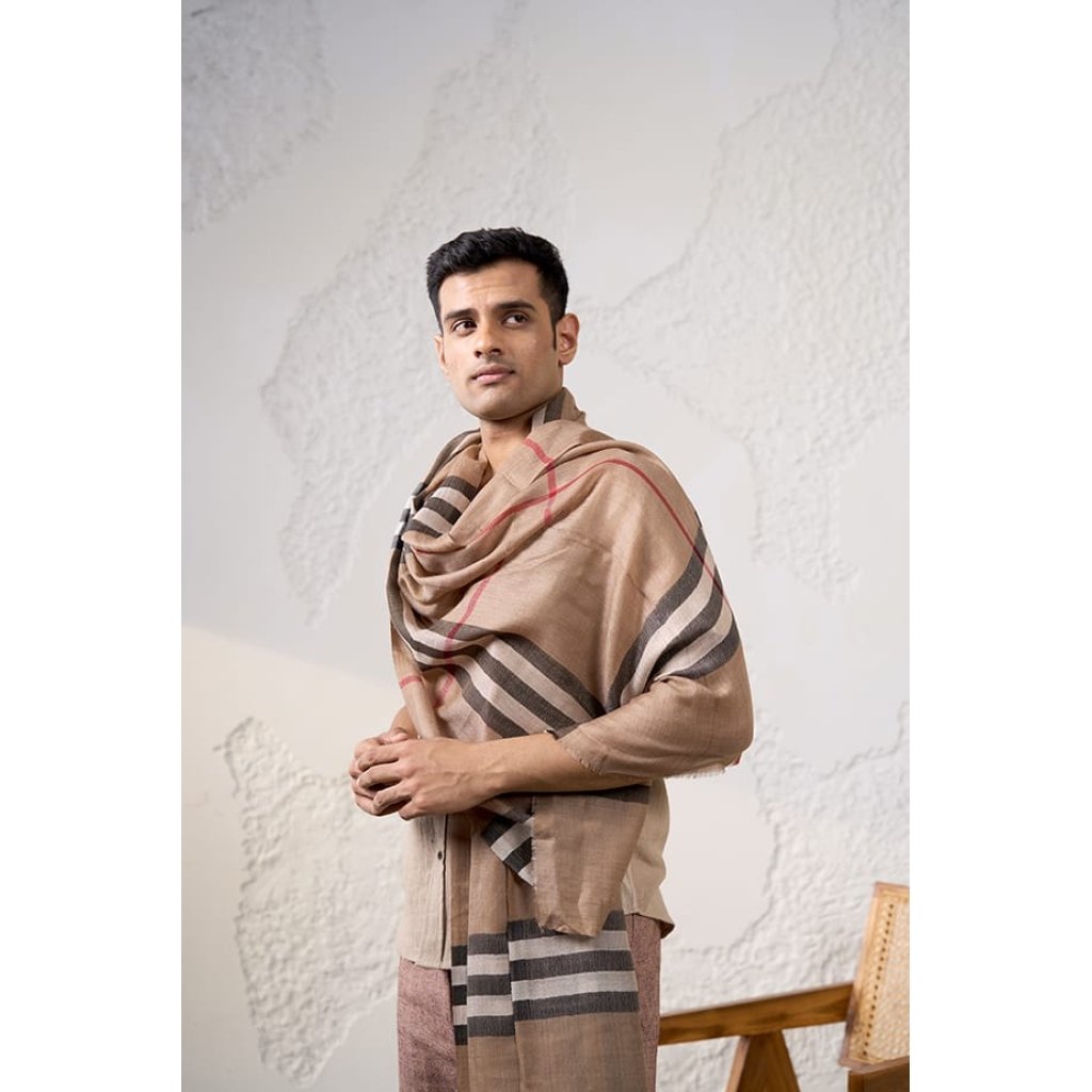 Arrow Soft Fine Wool Cashmere Stole