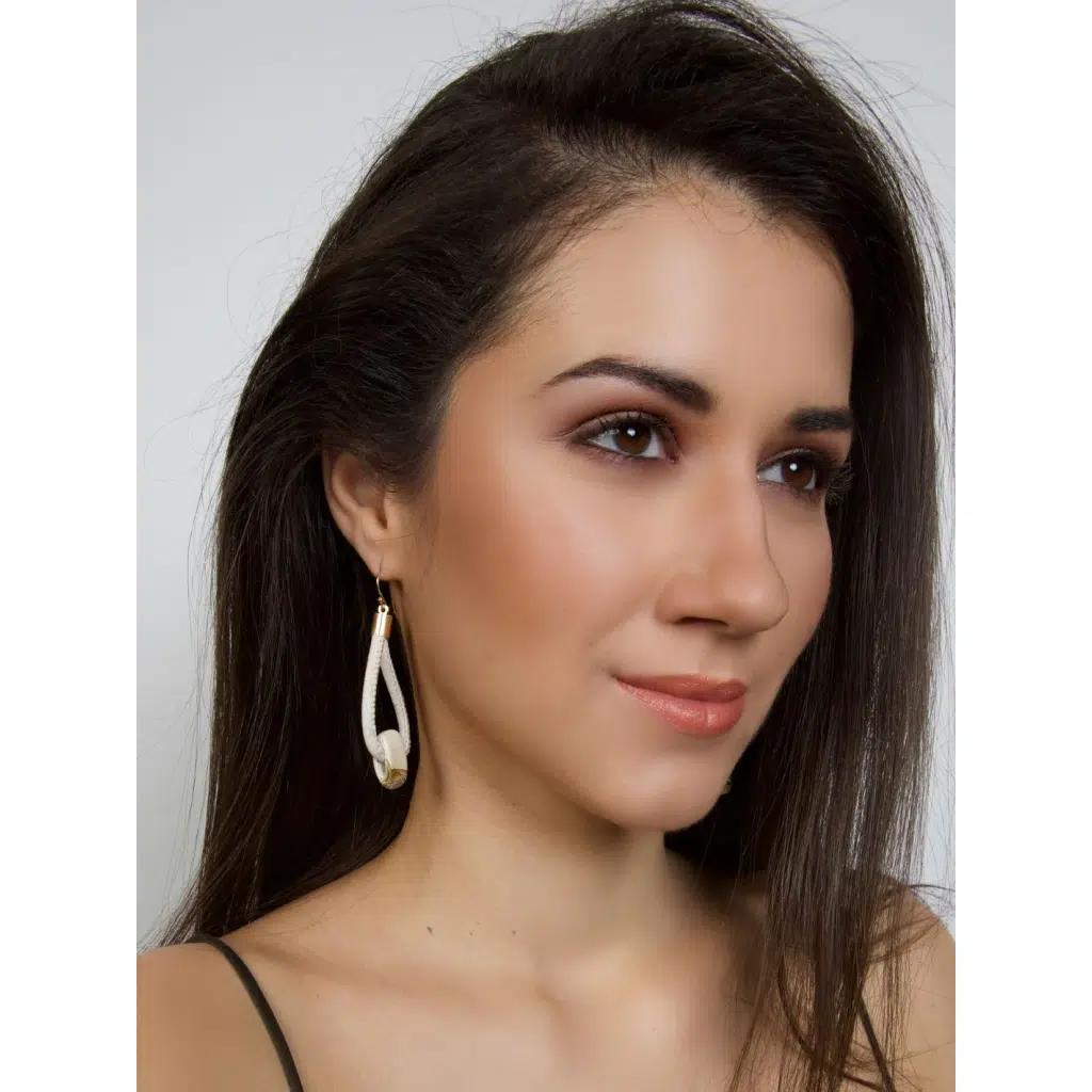 Iced Mountain Earrings in Cork 